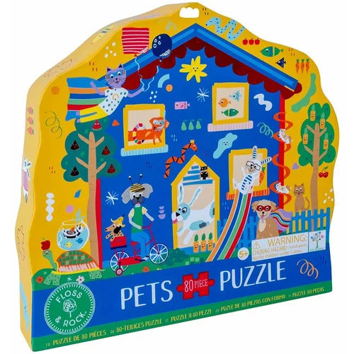 Floss&Rock® sestavljanka jigsaw puzzle pets (80 kosov)