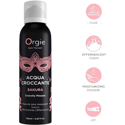 Orgie Masažna pjena Acqua Croccante - Sakura, 150 ml Slike