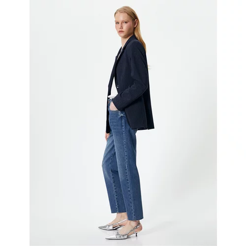Koton Mom Fit Jeans Standard Waist Pocket Cotton - Mom Jean