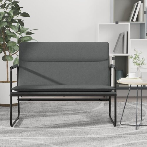  Klupa tamnosiva 100 x 64 x 80 cm od tkanine Slike