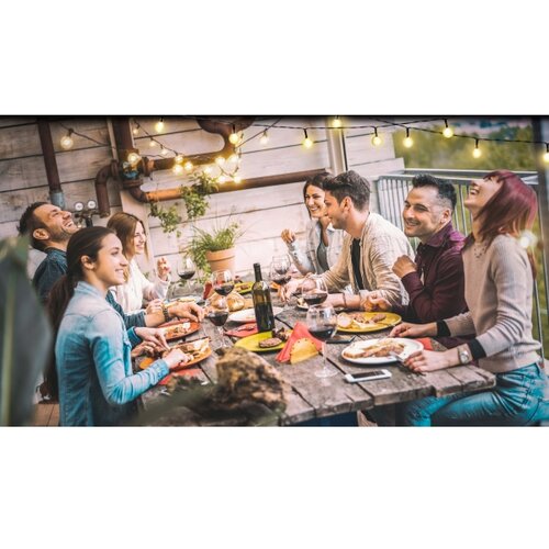 Grundig LED prigu&amp;scaron;iva solarni lanac 50xLED/8 funkcija 9,35m topla bela + daljinski upravljač Slike