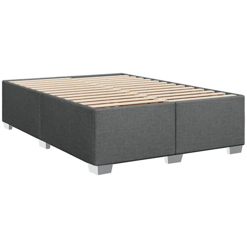 vidaXL Posteljni okvir temno siv 140x190 cm blago, (21310796) Cene