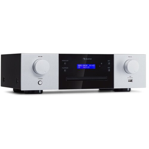 Auna CD-1000 DG, CD predvajalnik, USB, MP3, daljinski upravljalnik, LED zaslon, aluminij Cene