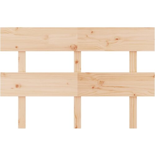  Uzglavlje za krevet 124 x 3 x 81 cm od masivne borovine Slike