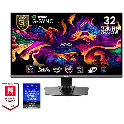 MSI Gaming monitor MPG 321URX QD-OLED 32 inch 4K, (5000538181) Slike