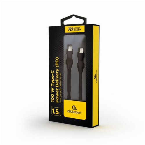  2.0 kabl 100W Type-C to Type-C Power Delivery (PD) charging & data cable, 1.5 m GEMBIRD CC-2-CMCM100-1.5M Cijene