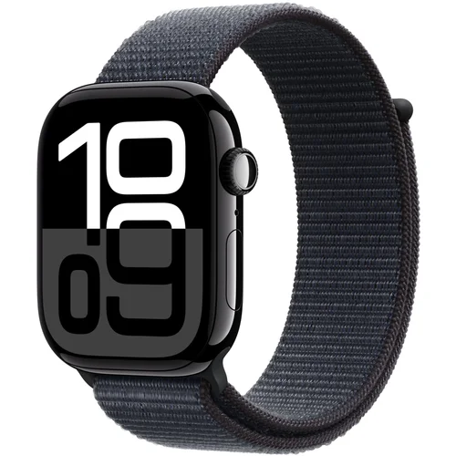 Apple Watch Serija 10 GPS 46 mm Crna MWWR3QF/A aluminijeva škatla crna zanka športna