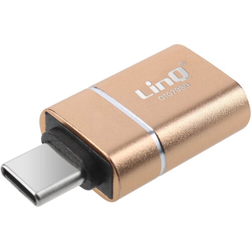 LINQ Kompakten in priročen adapter USB na USB C OTG, Zlata, (5000220140) Cene
