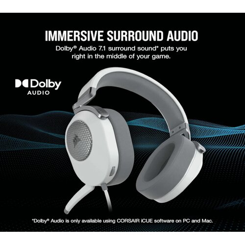 Corsair Slu&scaron;alice HS65 SURROUND ŽICNE/CA-9011271-EU/bela Cene