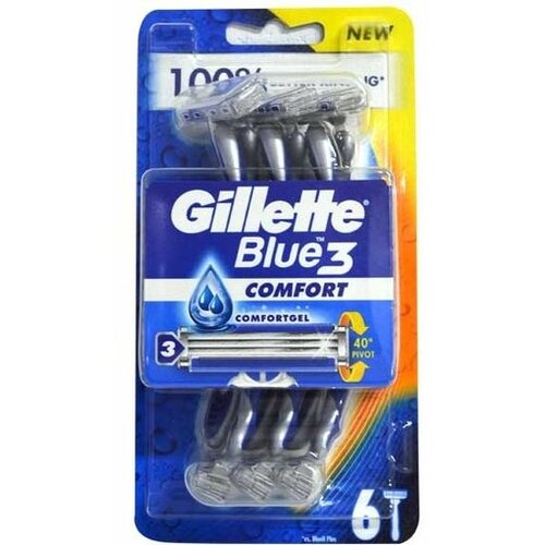 Gillette blue 3 comfort brijači 6 komada Slike