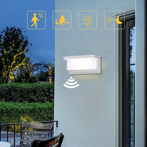  Brilagi-LED spoljno zidno svetlo sa senzorom BRICKY LED/12W/230V belo IP54 Slike