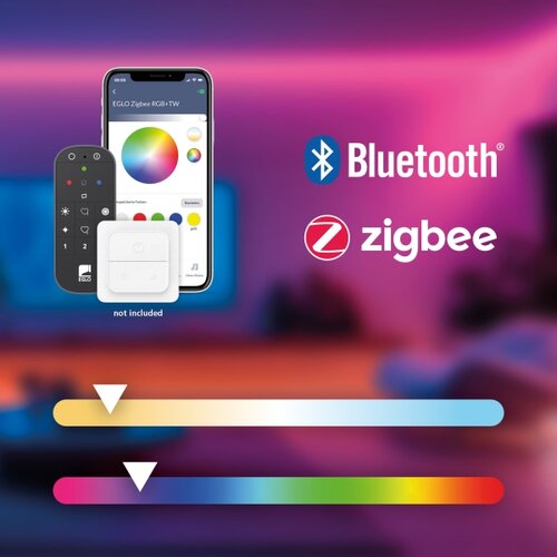Eglo 901287 - LED RGBW prigu&amp;scaron;iva osvetljenje za kupatilo REGELLO-Z 12W/230V IP44 crna Slike