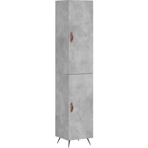 Maison Chic Visoka omara - Komoda - Predalnik betonsko siva 34,5x34x180 cm inženirski les, (21719186) Slike