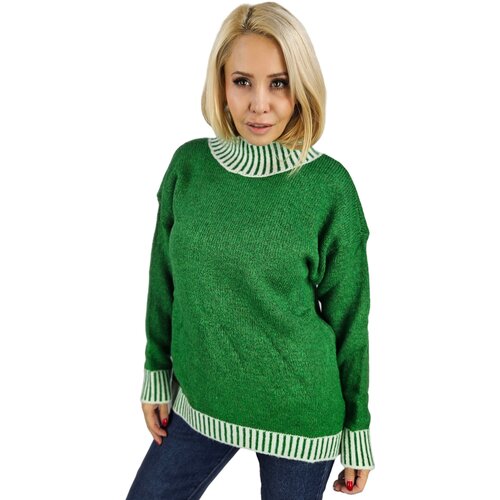 Pri Warm and cozy women's striped sweater autumn winter KEIRA Cijene