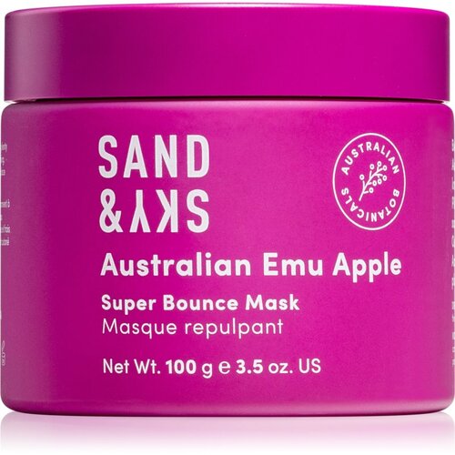 Sand &amp;amp; Sky Australian Emu Apple Super Bounce Mask maska za hidrataciju i posvjetljivanje za lice 100 g Slike