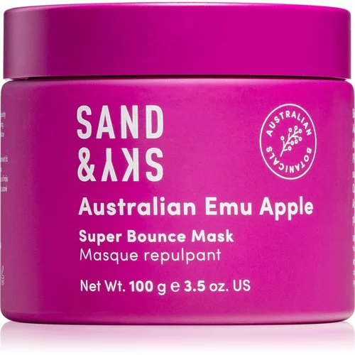 Sand & Sky Australian Emu Apple Super Bounce Mask maska za hidrataciju i posvjetljivanje za lice 100 g