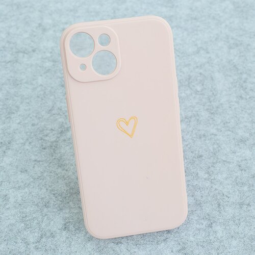  Maska za iPhone 15 Golden Heartbeat roze Cene