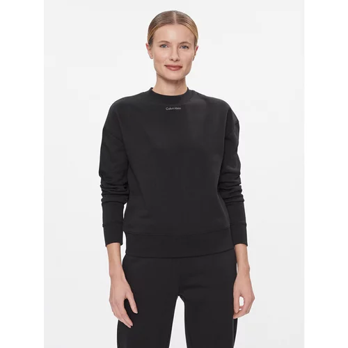 Calvin Klein Jopa Metallic Micro Logo Sweatshirt K20K206961 Črna Regular Fit