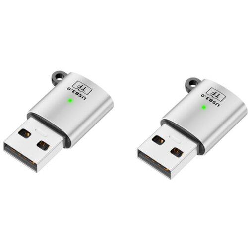 INF USB 3.0 mo&scaron;ki na TF (microSD) adapter 2-pack, aluminij+PVC Silver, (5000326814) Cene