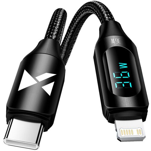 Wozinsky Kabel za punjenje USB - C / Lightning 36W s LED zaslonom - Crna / 1m Cijene