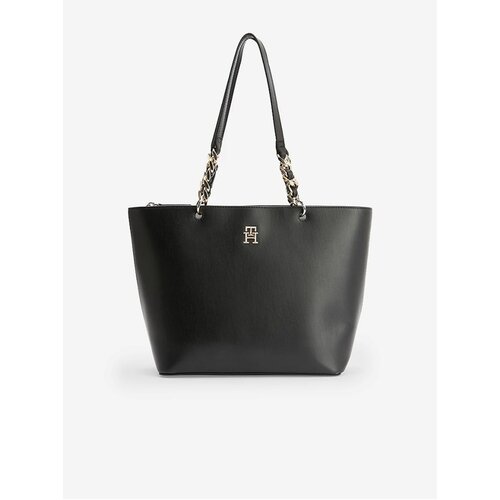 Tommy Hilfiger Black Ladies Handbag Chic Tote - Ladies Slike