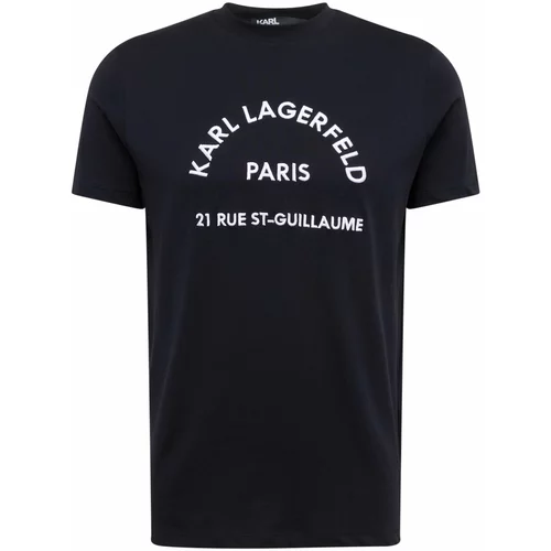 Karl Lagerfeld Majica temno modra / bela
