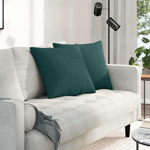  Jastučići za sofu 2 pcs Tamnozelena 50 x 50 cm tkanina Cijene