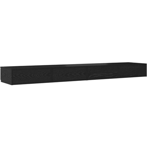  Ladice za krevet crna 200x36 5x16 5 cm konstruirano drvo Slike