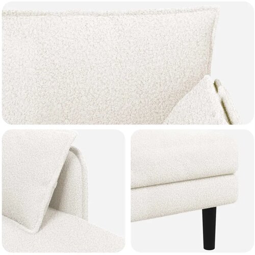  Preveliki &amp;scaron;ezlong Krem Boucl&amp;eacute; - Krem 101 cm Slike