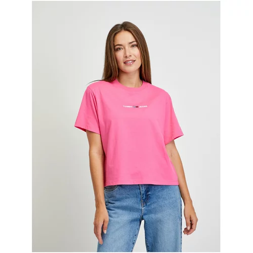 Tommy Hilfiger Pink Women's T-Shirt Tommy Jeans - Women