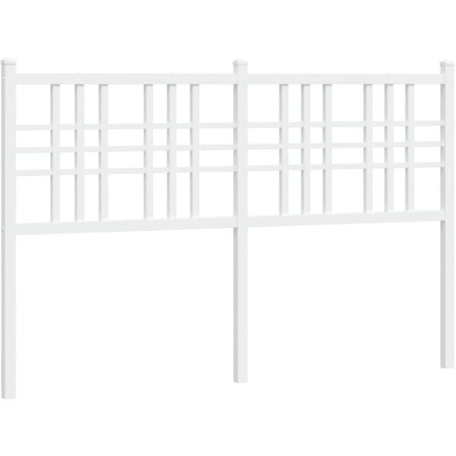 Maison Chic kovinsko posteljno vzglavje - vzglavna omarica - nočna omarica belo 120 cm, (21704973) Slike