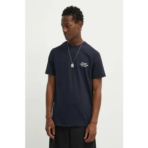 Les Deux Pamučna majica za muškarce, boja: crna, s tiskom, LDM101165