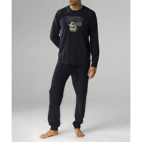 Atlantic Men's pajamas Hamster - dark blue