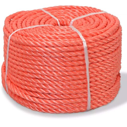 vidaXL Zvita vrv polipropilen 12 mm 100 m oranžna Cene