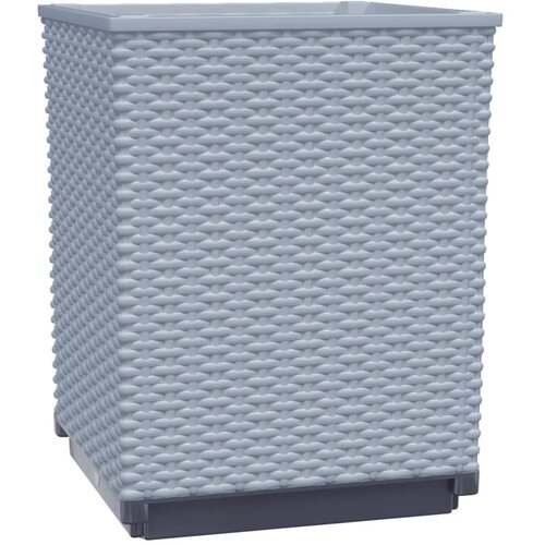  Sadilice 2 kom svjetlosive 30 x 30 x 37 cm od polipropilena Slike