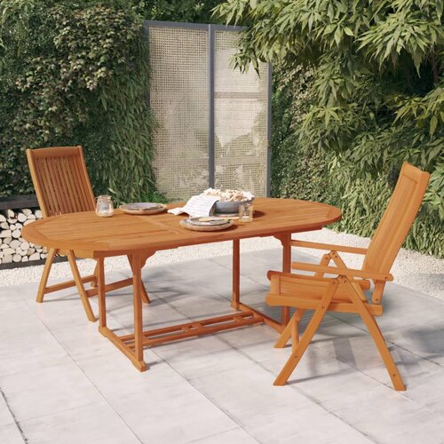 vidaXL Vrtna miza 200x100x75 cm trden les evkaliptusa Cene