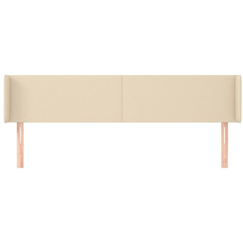  Uzglavlje s u&amp;scaron;ima krem 183x16x78/88 cm od tkanine Slike