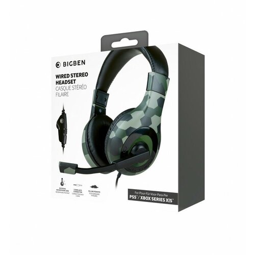 Nacon Bigben stereo gaming slušalice PS5 40mm speakers, 3.5mm jack Cammo Cijene
