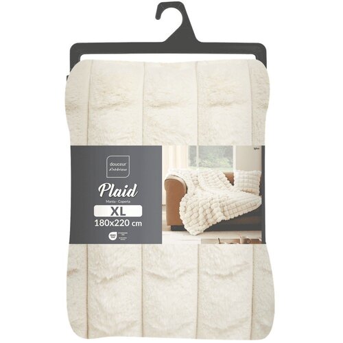 Douceur d int&amp;eacute;rieur Krem deka od mikropli&amp;scaron;a/od umjetnog krzna 180x220 cm Igloo &amp;ndash; Slike