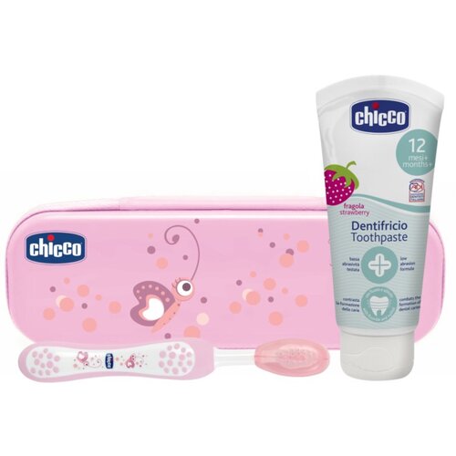 Chicco Always Smiling 12m+ set njege za zube Strawberry 12 m+(za djecu) Cijene