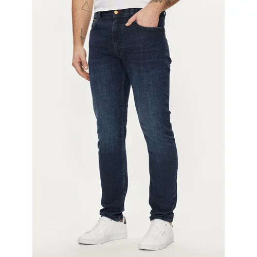 Tommy Hilfiger Jeans hlače Houston MW0MW34516 Mornarsko modra Tapered Fit