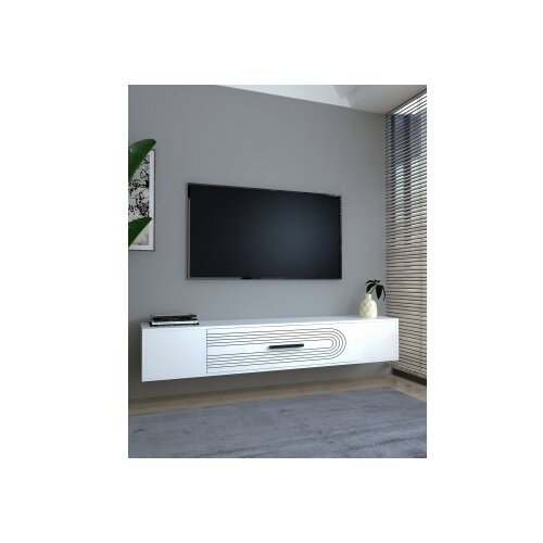 Hanah home Hanah Kućni TV ormarić Kodaks L3, 150x33,2x29,6 cm, Bijeli Cene