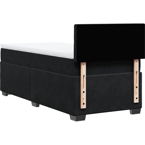 Box spring krevet s madracem crni 100x200 cm bar&amp;scaron;unasti Slike