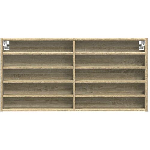  Vitrina boja hrasta sonome 100x8,5x50 cm konstruirano drvo Slike