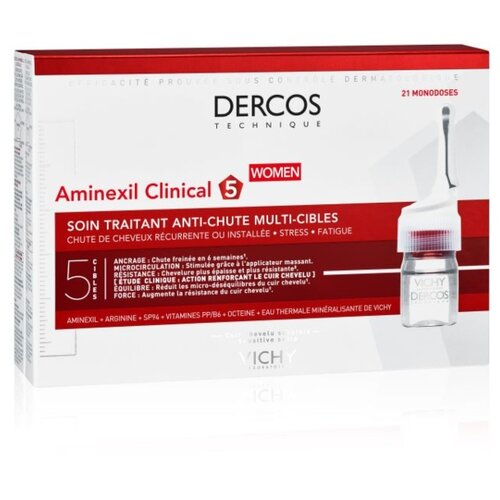 Vichy AMINEXIL CLINICAL 5 Ampule protiv opadanja kose za žene, 21 ampula Cene