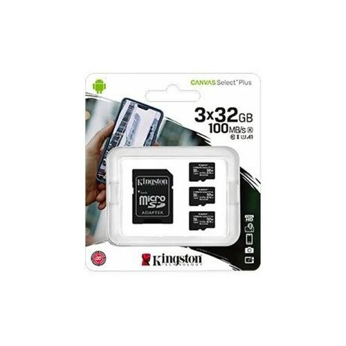 Kingston microsd 3x32 gb canvas select plus SDCS2/32GB-3P1A memorijska kartica Slike