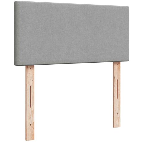 vidaXL Box spring postelja z vzmetnico svetlo siva 90x190 cm blago Cene