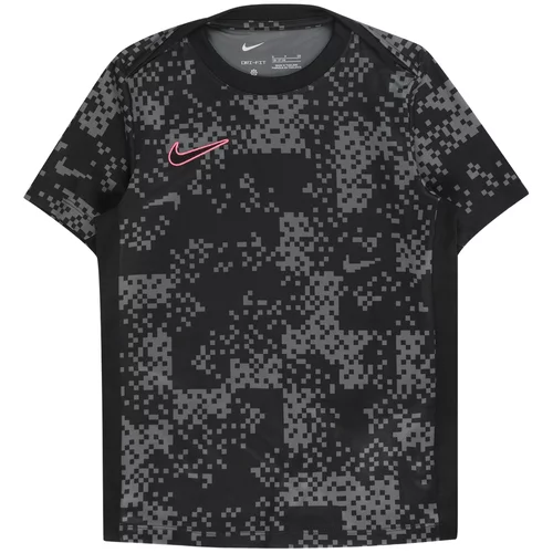 Nike Funkcionalna majica siva / roza / črna