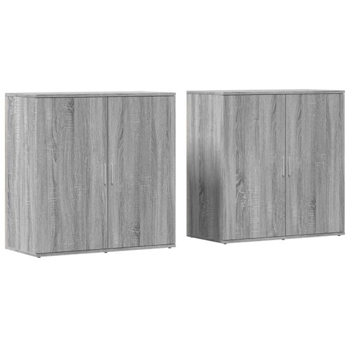 Maison Chic Komoda - Predalnik 2 kosa siva sonoma 79x38x80 cm inženirski les, (21722226) Cene