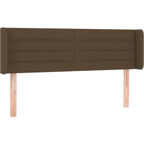 Maison Chic vzglavna omarica - nočna omarica - posteljna omarica z ušesi temno rjavo 147x16x78/88 cm blago, (21710835) Cene